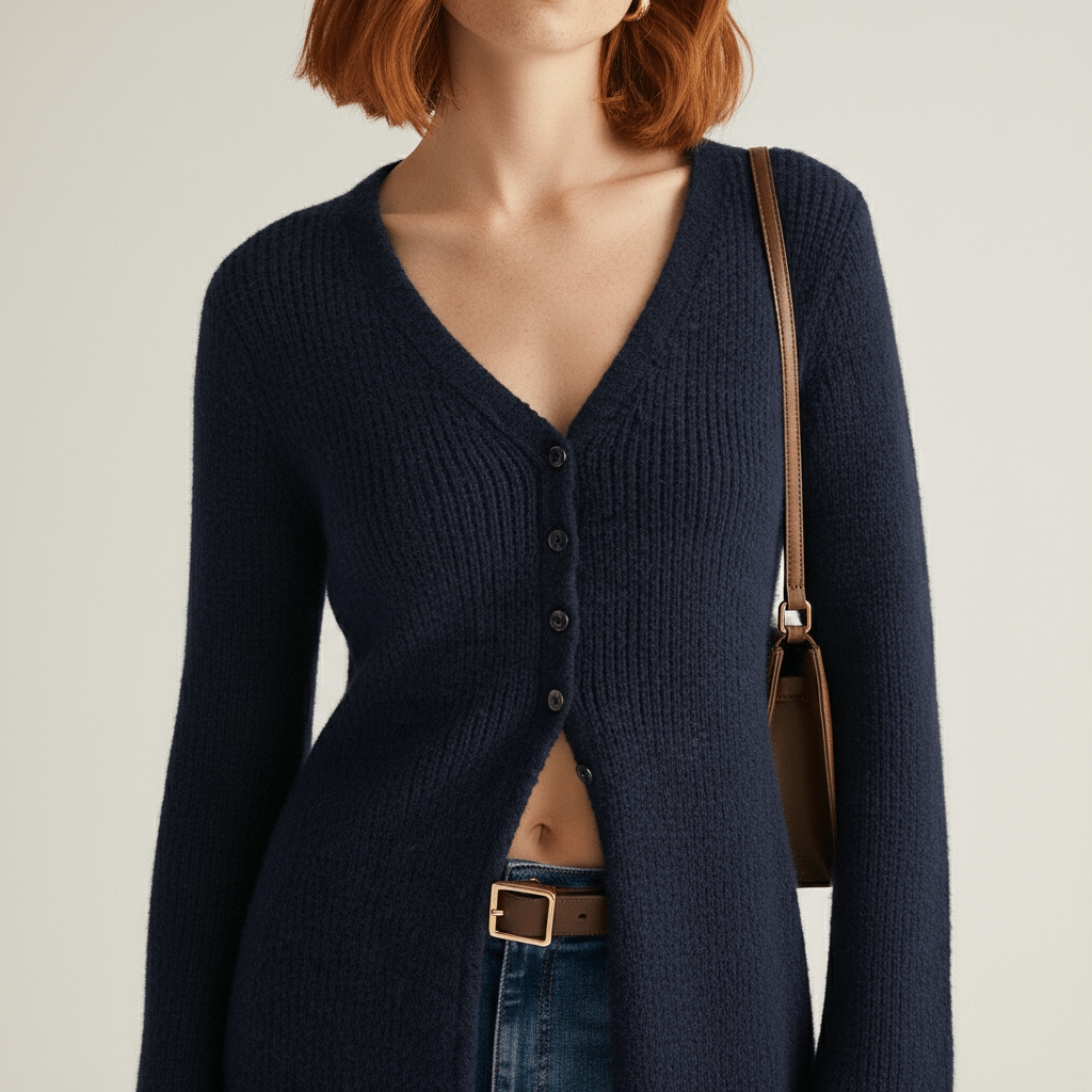 Longline-Cardigan Mit Knopfleiste - Lisann