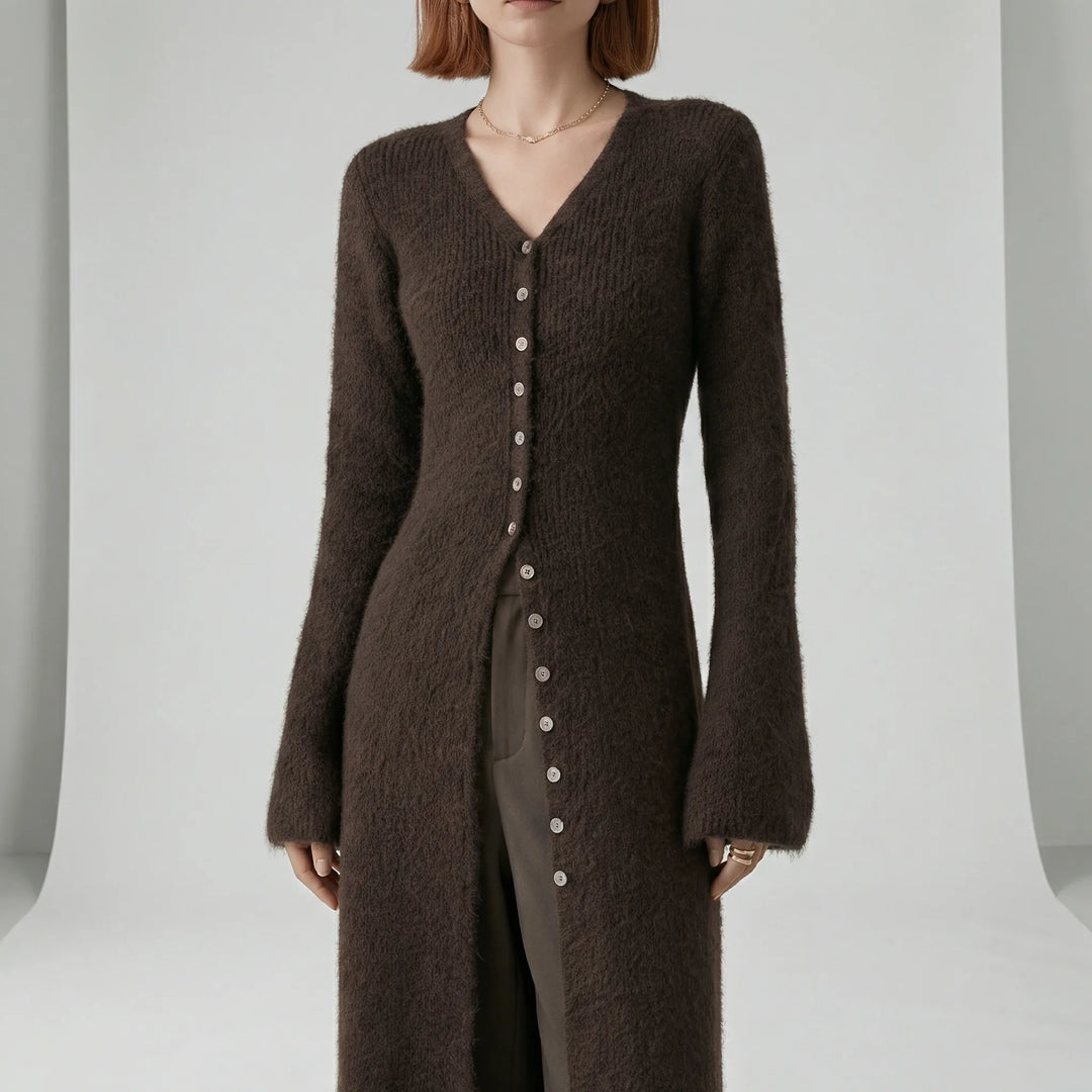 Longline-Cardigan Mit Knopfleiste - Lisann