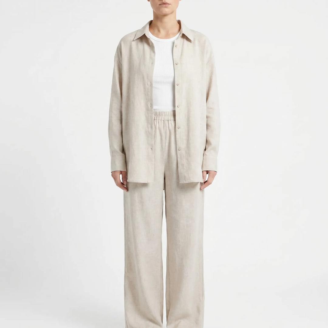Loose Fit Two Piece Trouser Set - Desiree