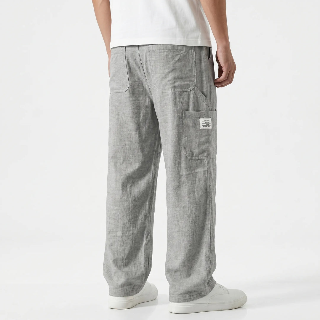 Loose Straight Leg Trousers -  Neal