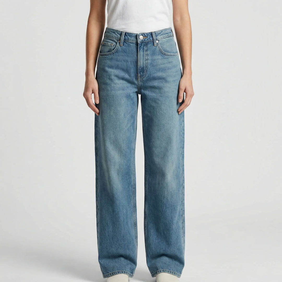 Low Rise Damenjeans Locker Geschnitten - Milla