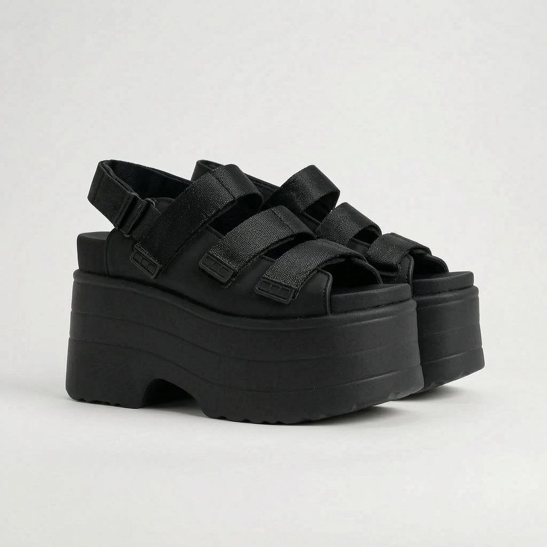 Masywne Sandały Na Platformie W Stylu Retro - Ruby