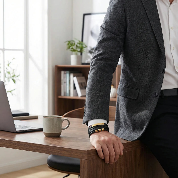 Mehrlagiges Geflochtenes Armband Im Vintage-Stil - Seth