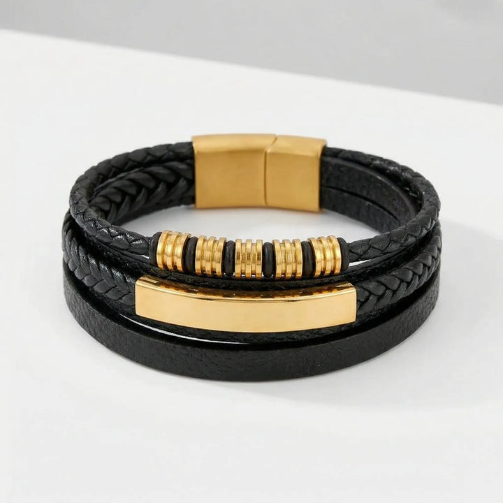Mehrlagiges Geflochtenes Armband Im Vintage-Stil - Seth