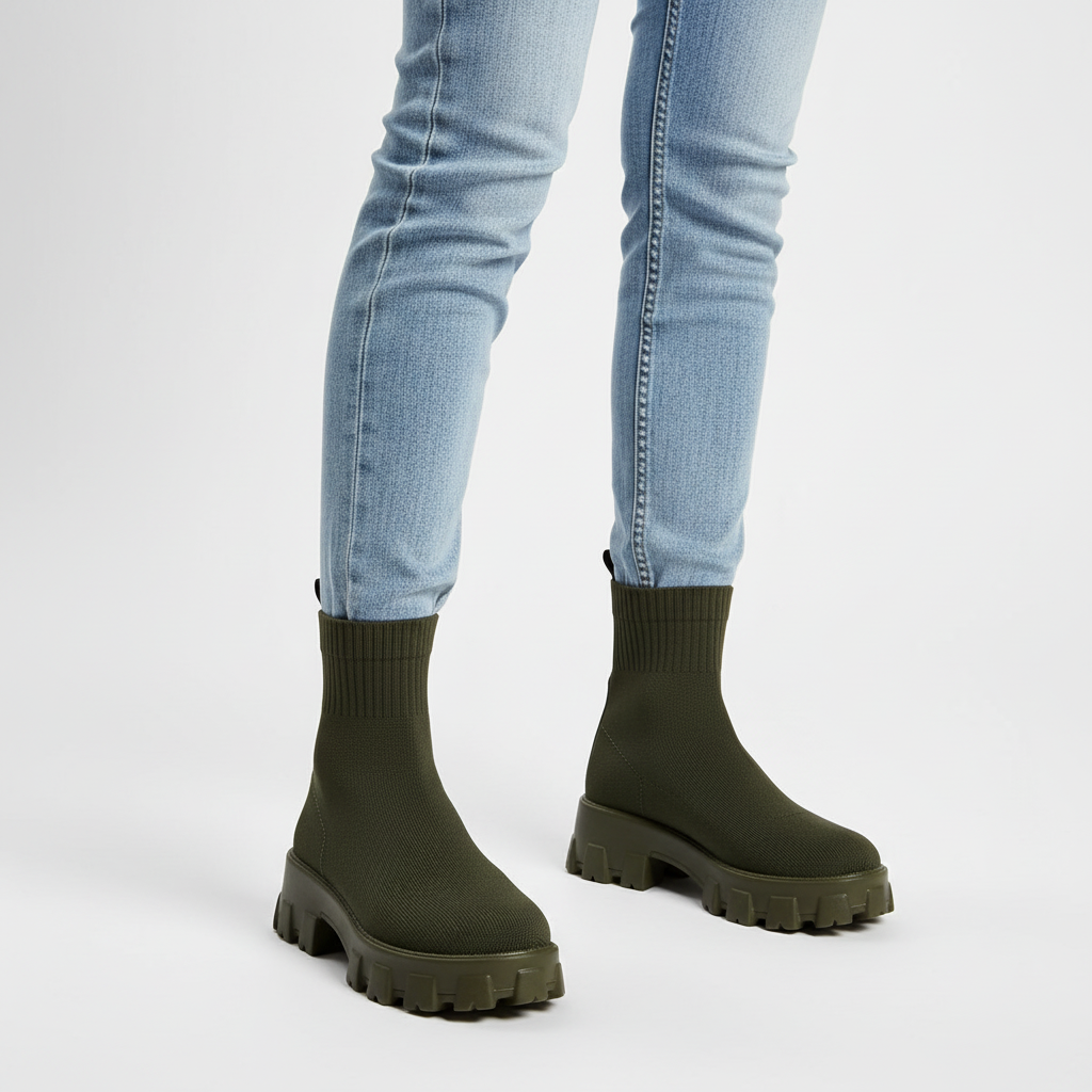 Moderne Plattform-Boots - Victoria