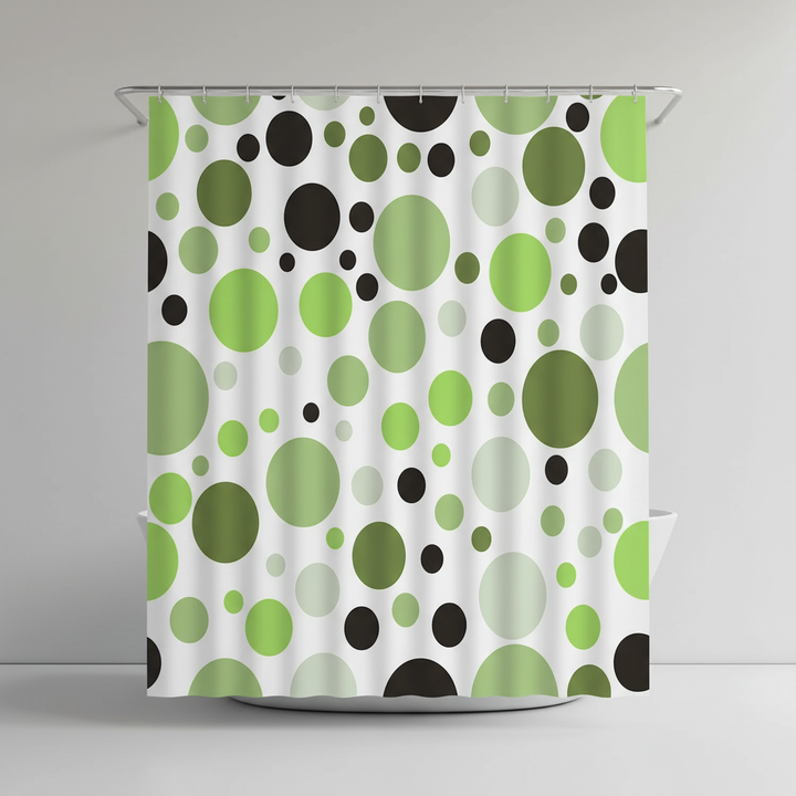 Modernes Geometrisches Duschvorhang Set - RippleDot