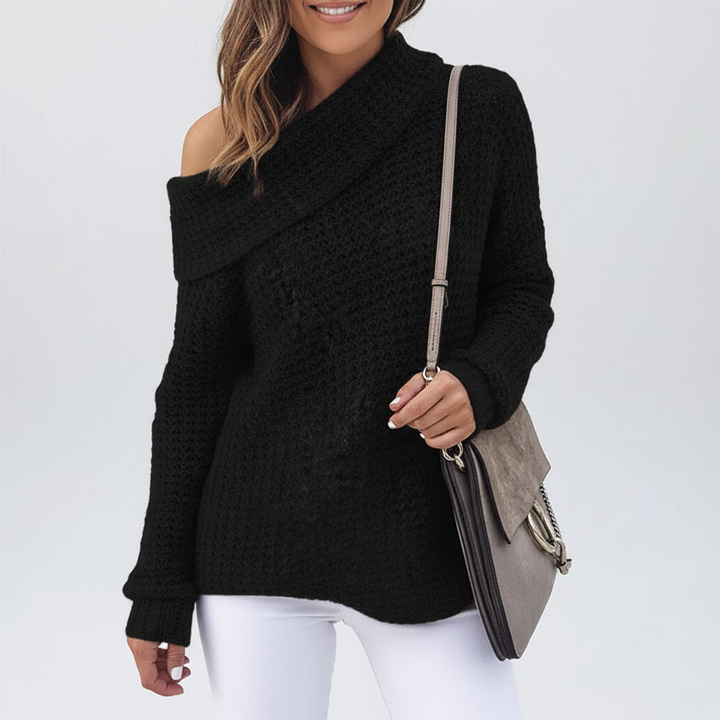 Off-Shoulder Strickpullover - Alicia