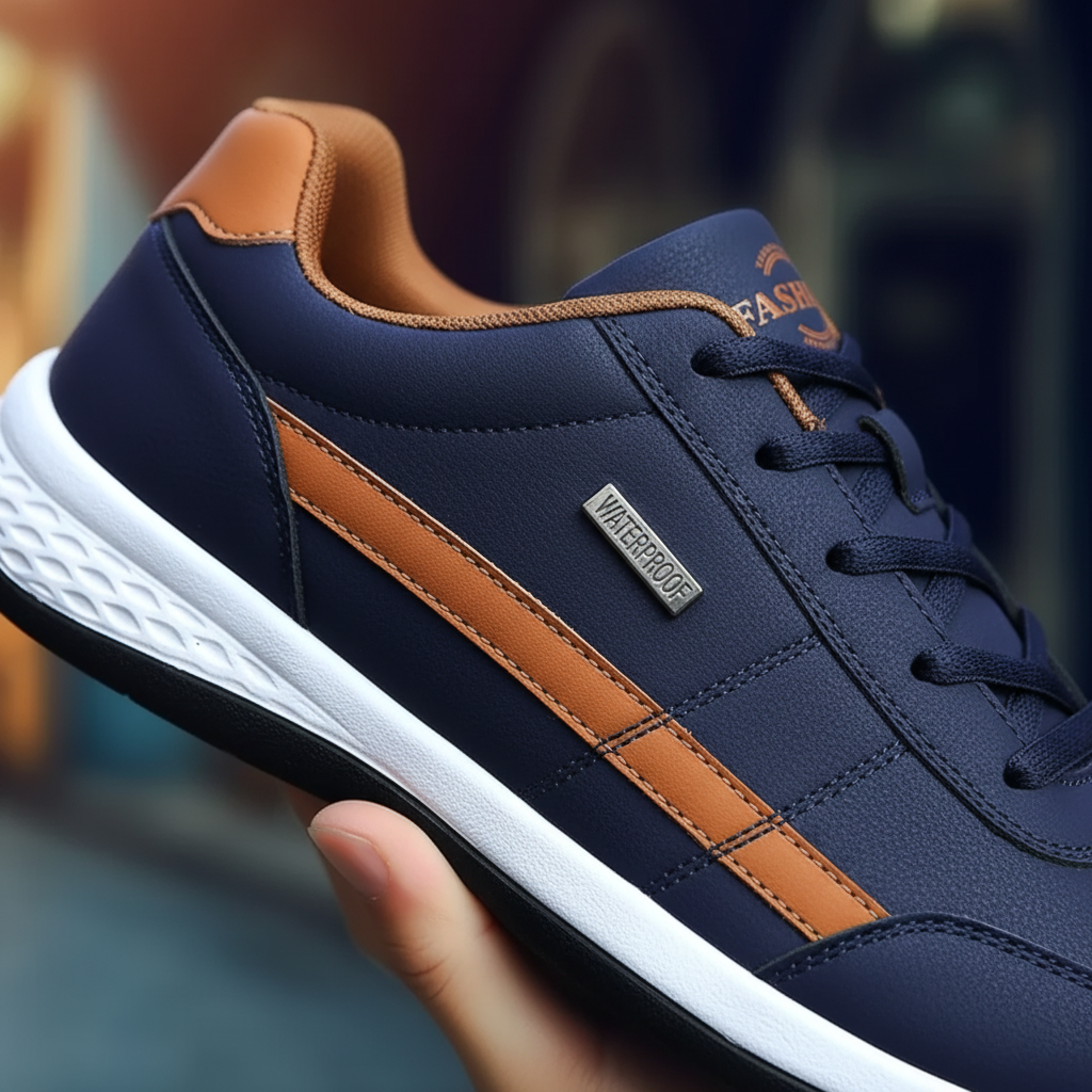 Orthopädische Herrensneaker Aus PU Leder - Travis