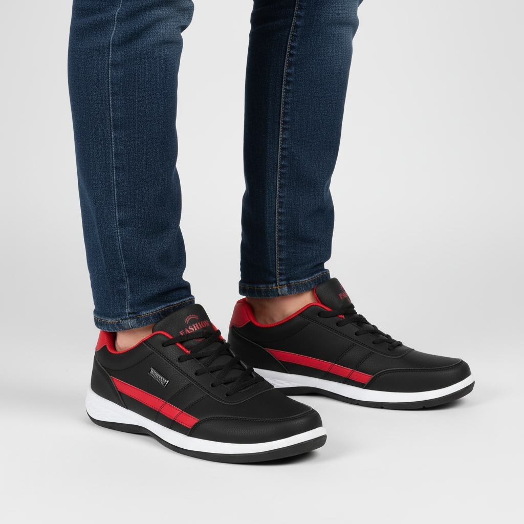 Orthopädische Herrensneaker Aus PU Leder - Travis