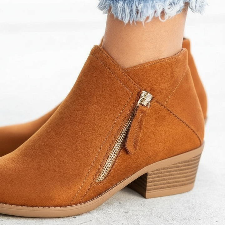 Orthopädische Lederne Stiefeletten - Leah