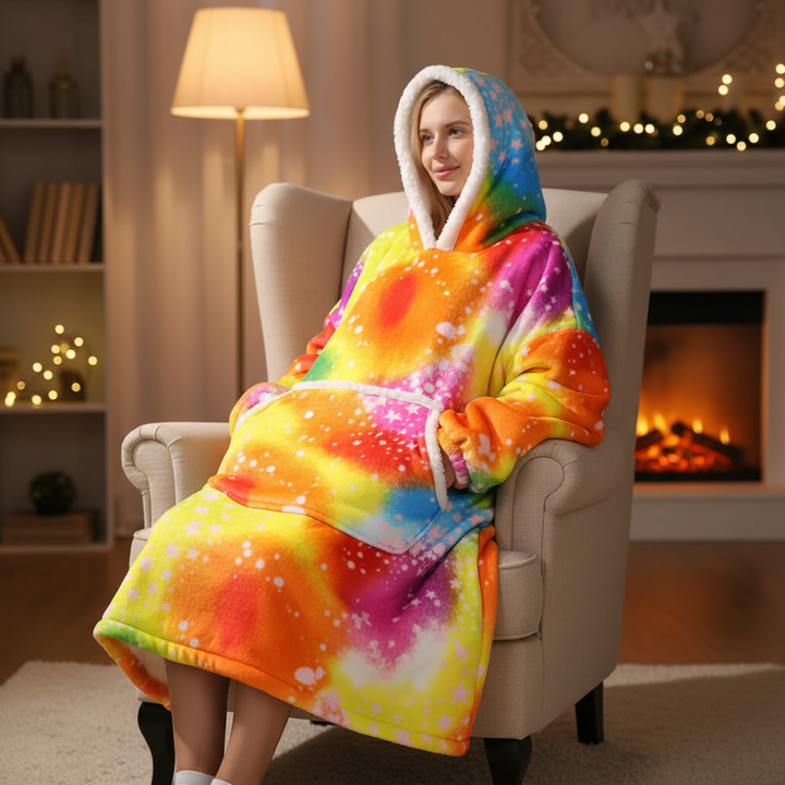 Oversized Fleece-Decke - SnuggleHood