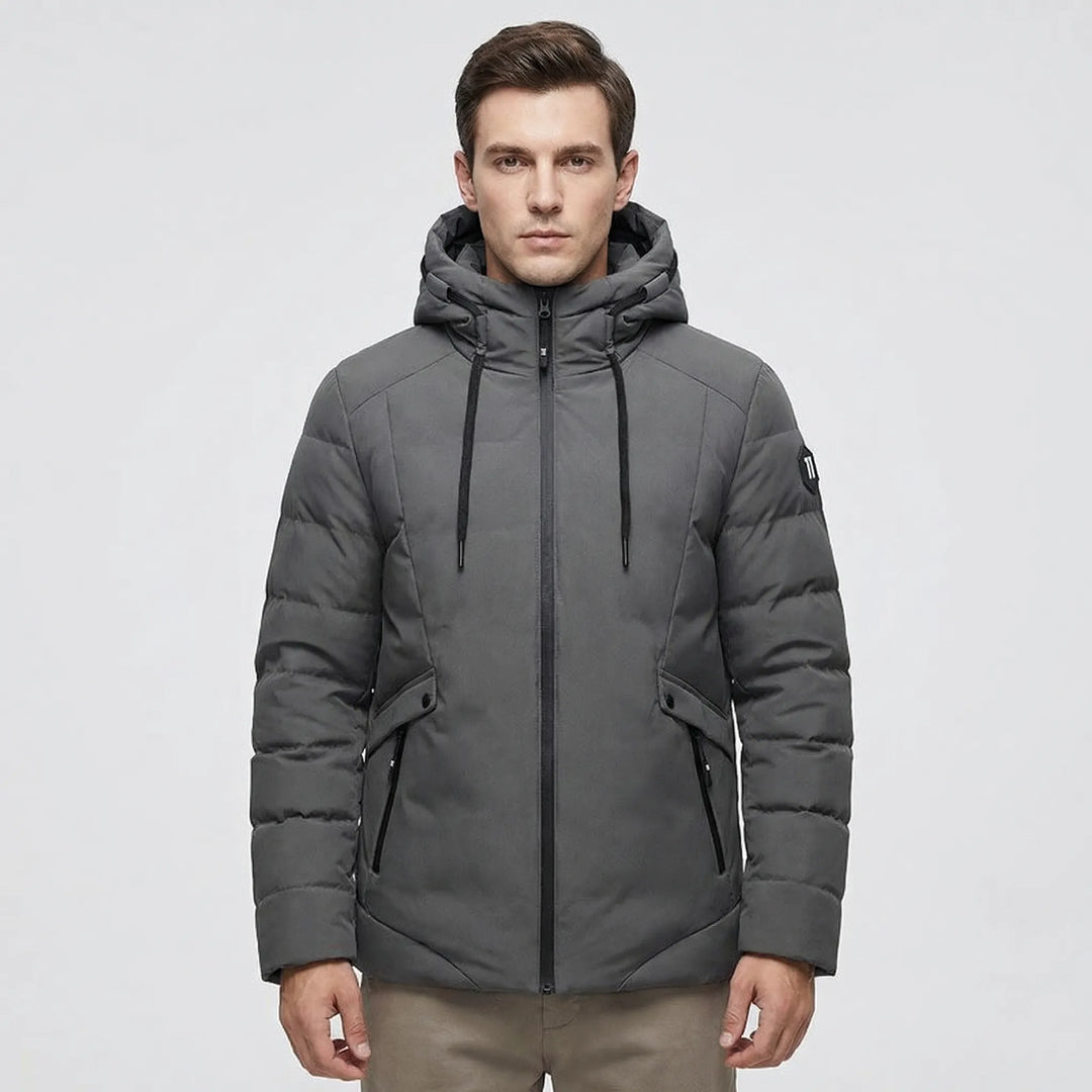 Padded Hooded Men's Winter Jacket - Tomas