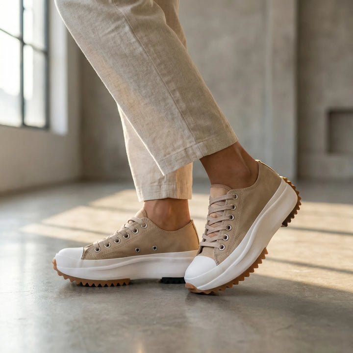 Plateau-Sneaker Mit Schnürung - Evelyn