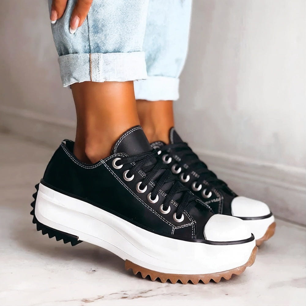Plateau-Sneaker Mit Schnürung - Evelyn