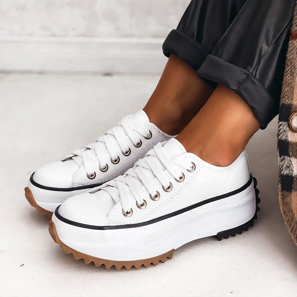Plateau-Sneaker Mit Schnürung - Evelyn