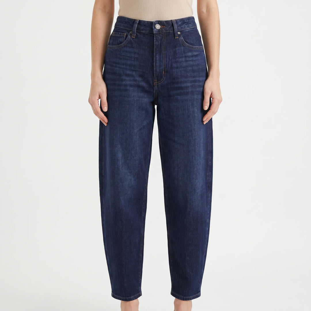 Relaxed Barrel-Leg Trousers -  Sadie