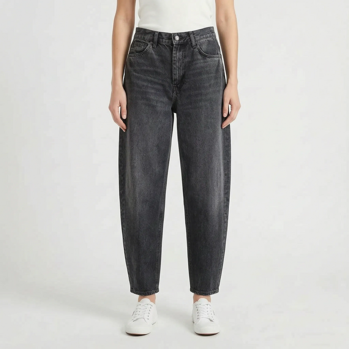 Relaxed Barrel-Leg Trousers -  Sadie