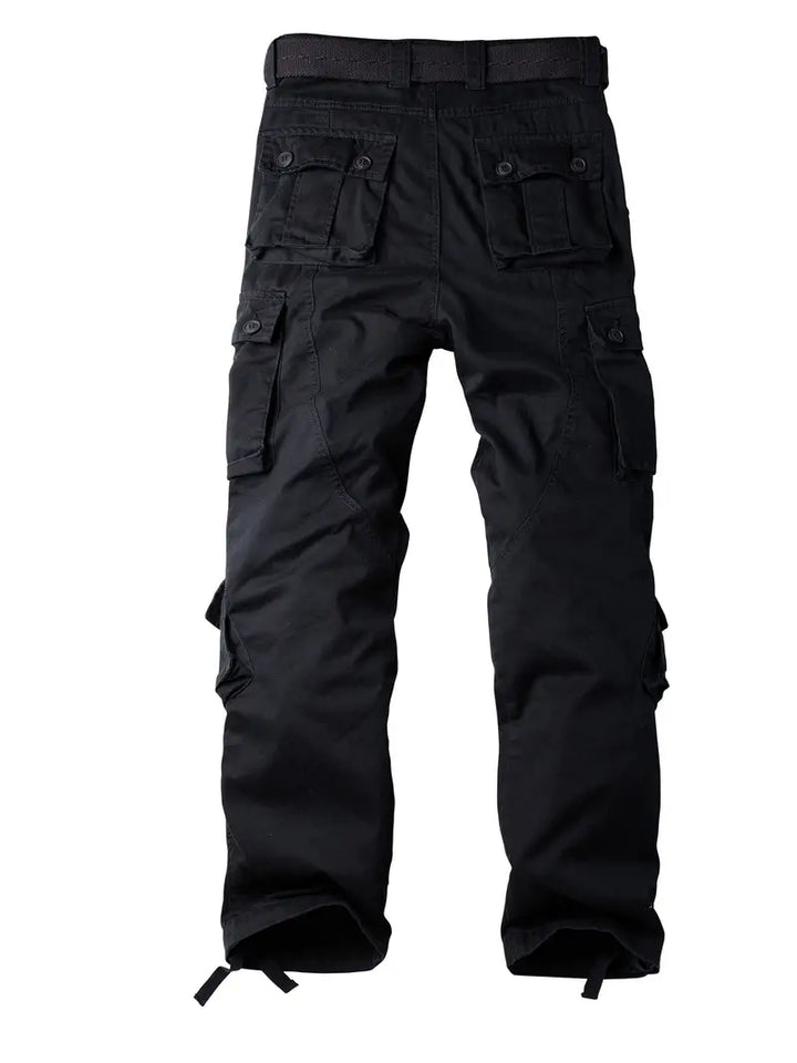 Relaxed Fit Multi-Pocket Cargo Trousers - Shane