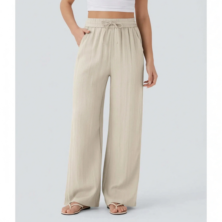 Relaxed Wide-Leg Casual Trousers - Julie