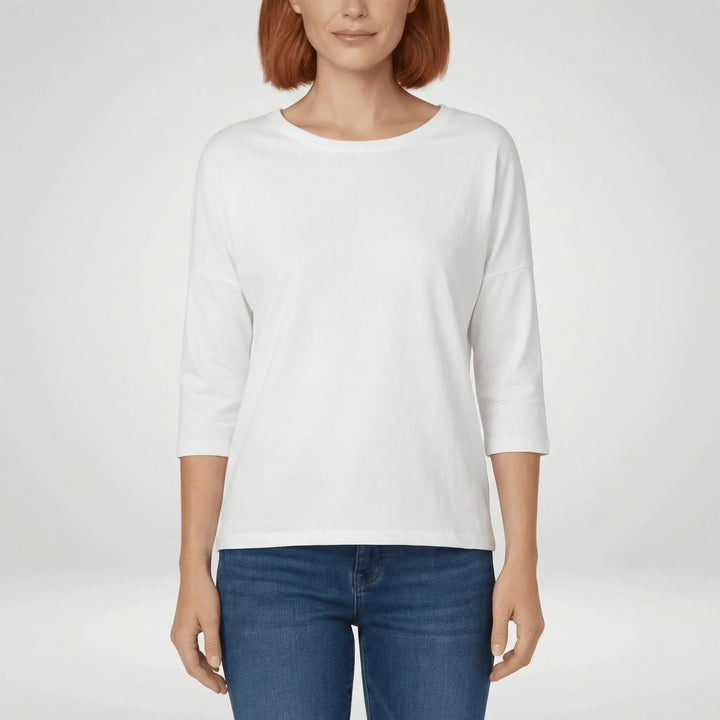 Rundhals-Shirt Mit Dreiviertelärmeln - Lucienne