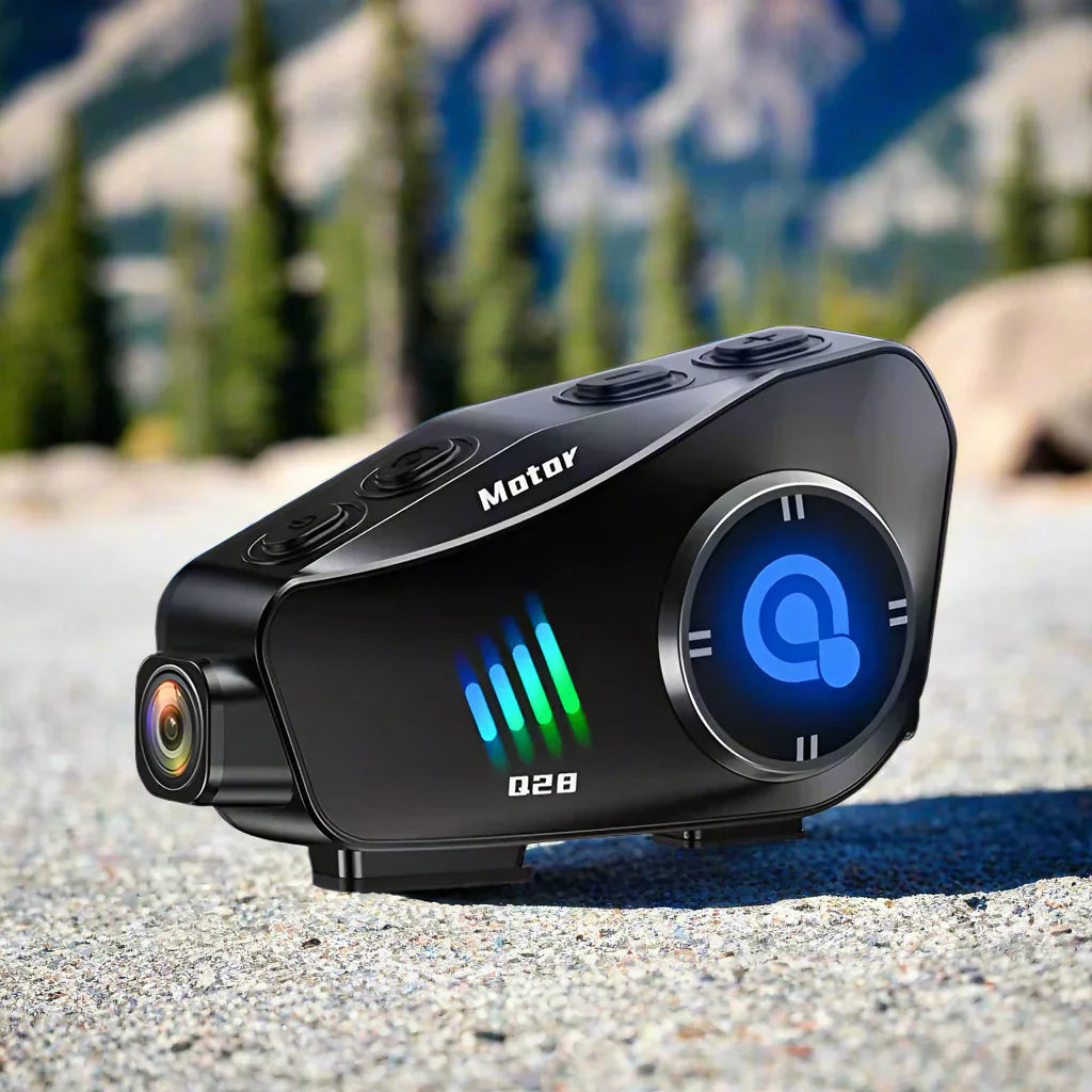 Kask motocyklowy Bluetooth z kamerą 1080P HD wodoodporny – ApexRide