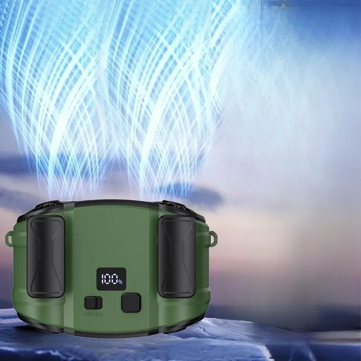 Zewnętrzny podwójny wentylator na pas i szyję z podwójnym wentylowaniem – WindMate