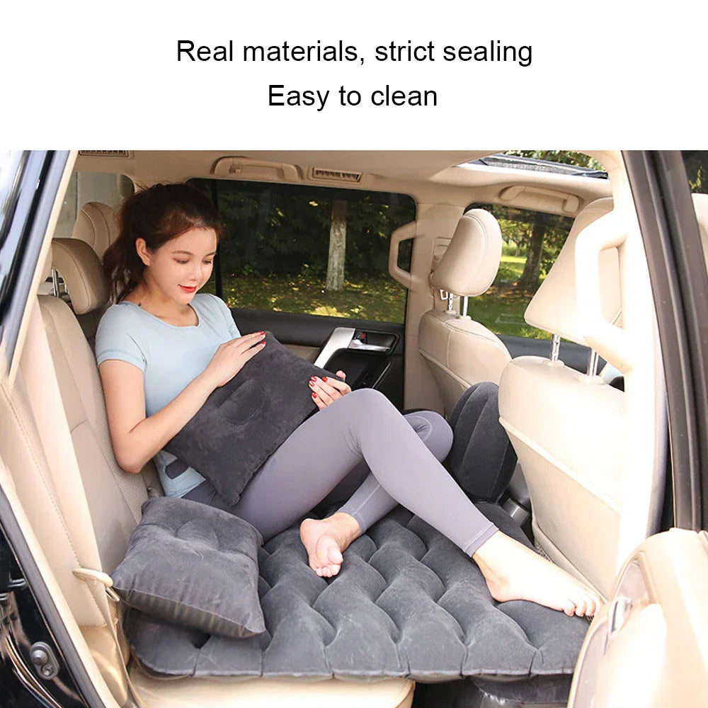 Auto-Luft-Nadmuchiwany materac podróżny z poduszką i zestawem naprawczym – RoadRest