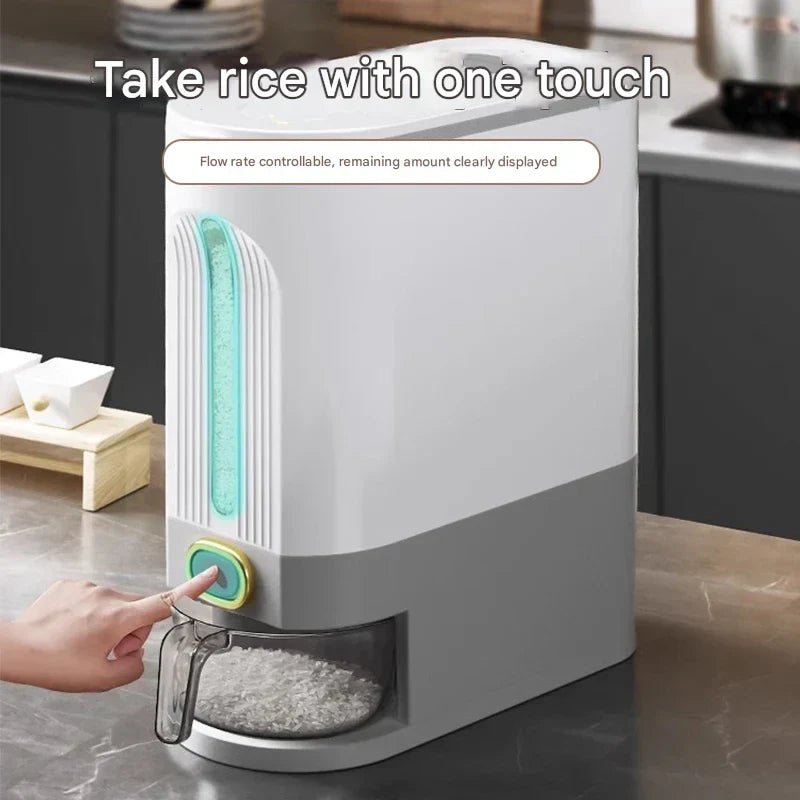 Pojemnik na ryż do przechowywania, uszczelniony, chroniący przed wilgocią i insektami – GrainGuard