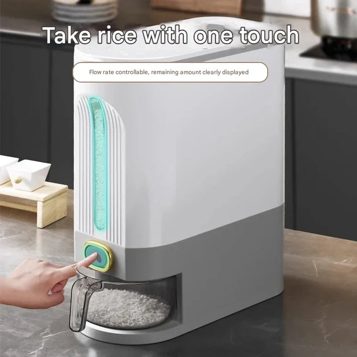 Pojemnik na ryż do przechowywania, uszczelniony, chroniący przed wilgocią i insektami – GrainGuard