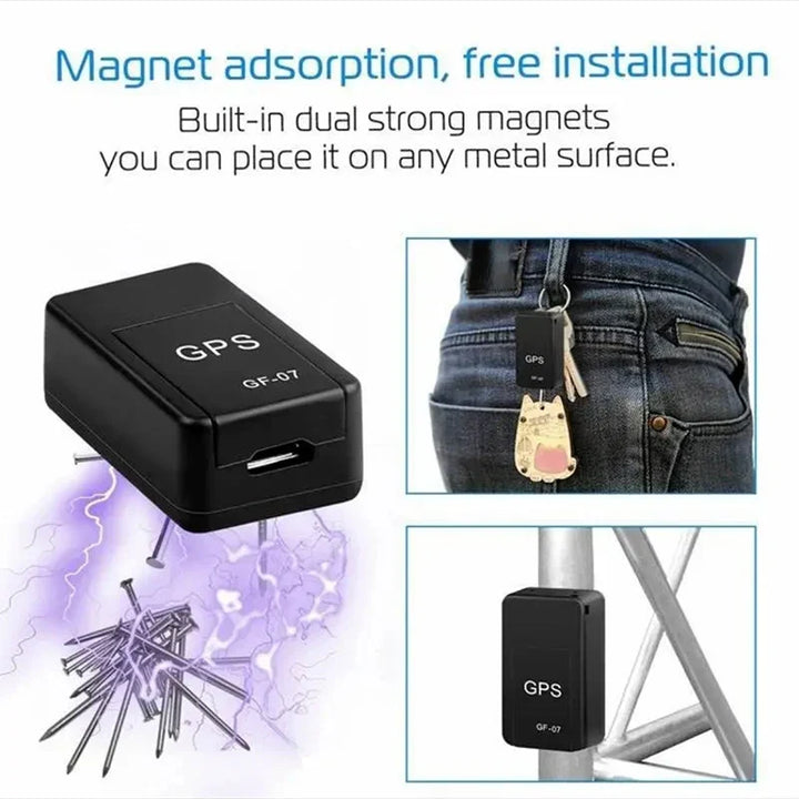 Magnetyczny mini tracker GPS – lokalizacja w czasie rzeczywistym (1+1 GRATIS)