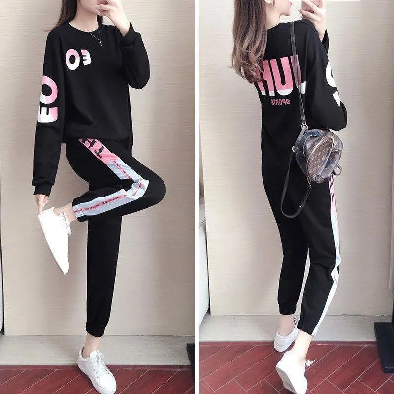 Damski dres dwuczęściowy z bluzą i spodniami – Leona