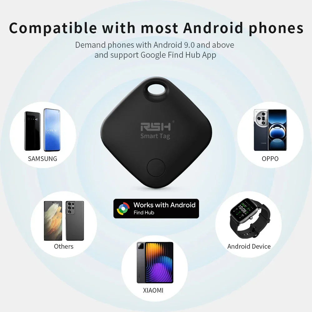 4 sztuki inteligentnych znaczników GPS z Google Find Hub dla urządzeń z systemem Android
