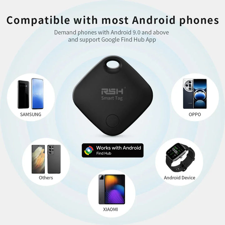 4 sztuki inteligentnych znaczników GPS z Google Find Hub dla urządzeń z systemem Android