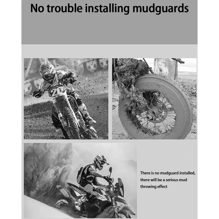 Uniwersalna osłona tylnego koła motocykla z reflektorem – RoadGuard