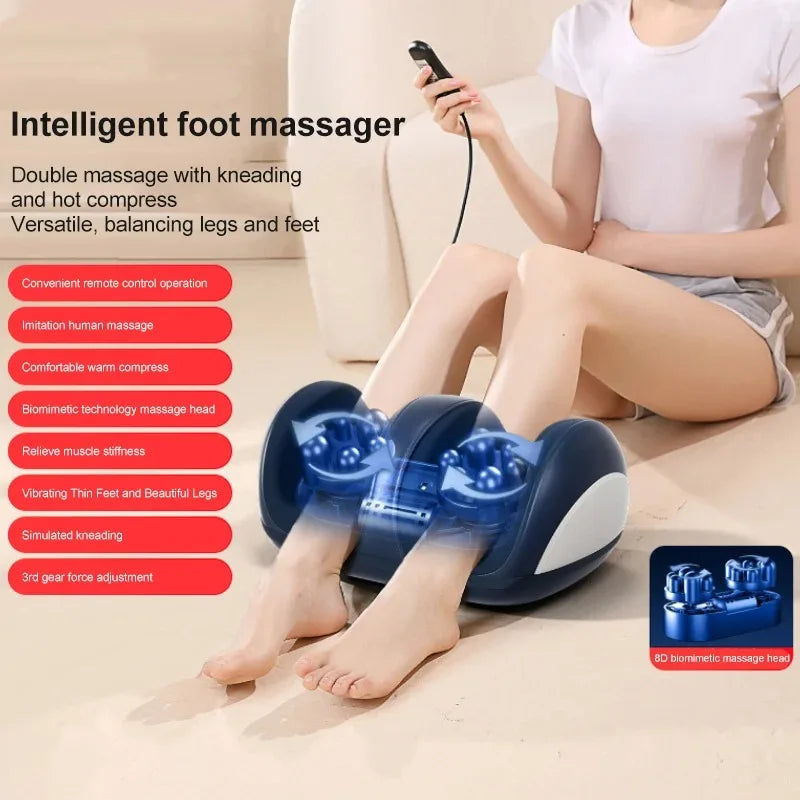 Ekstremalnie duży elektryczny masażer do stóp i łydek Shiatsu z funkcją ogrzewania - Orion