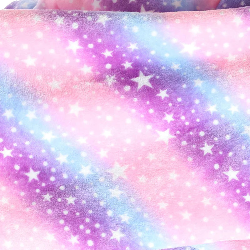 Oversized polarowa kołdra z kapturem i kieszeniami – SnugJoy