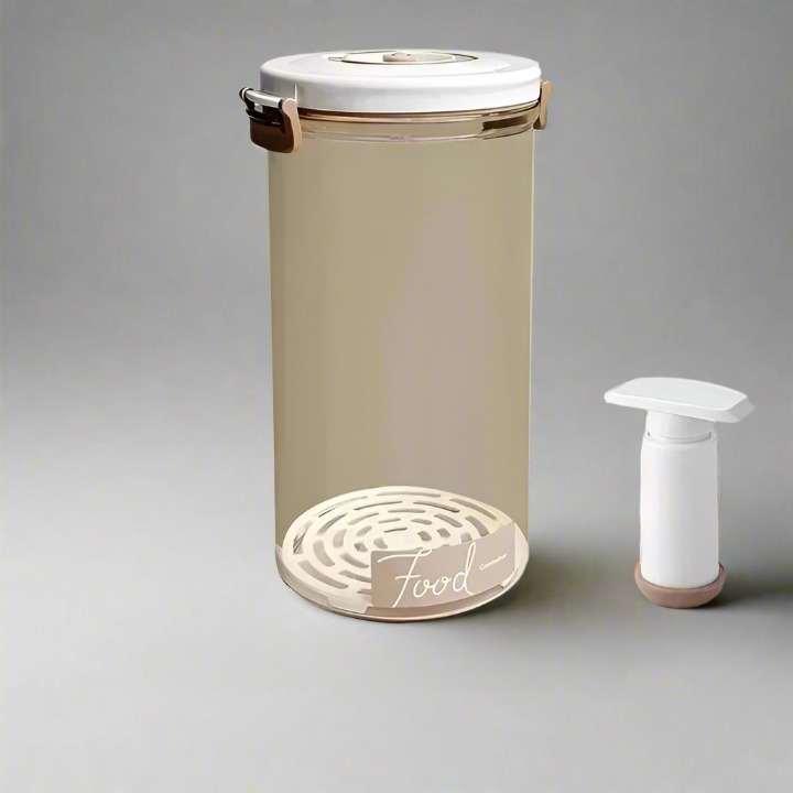 Pojemnik do przechowywania żywności w próżni Przezroczysty pojemnik z pompką ręczną – FreshLock