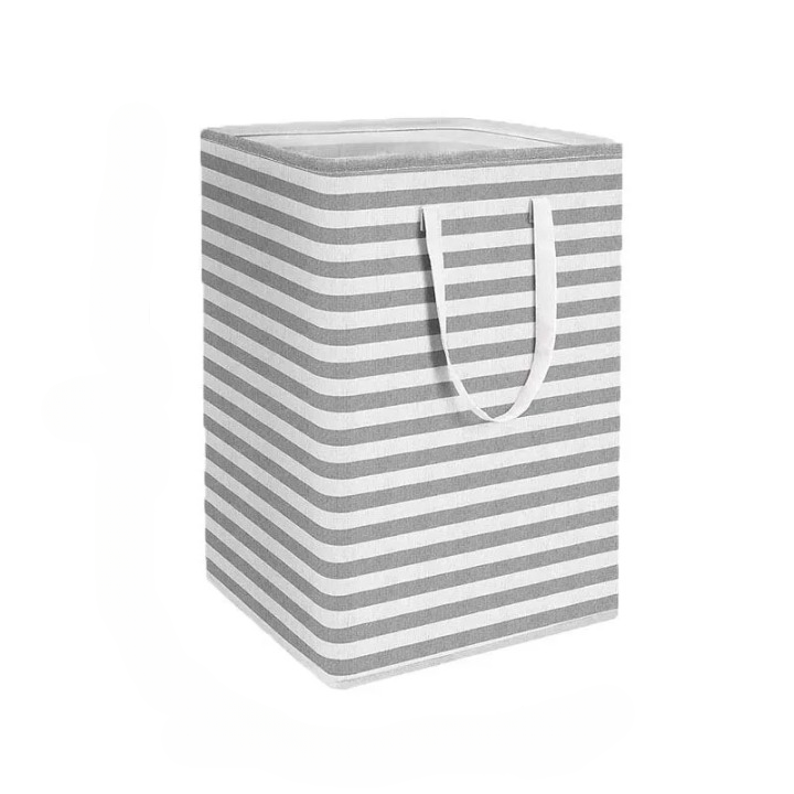 75L duży kosz na pranie z uchwytami i składanym designem – Solen