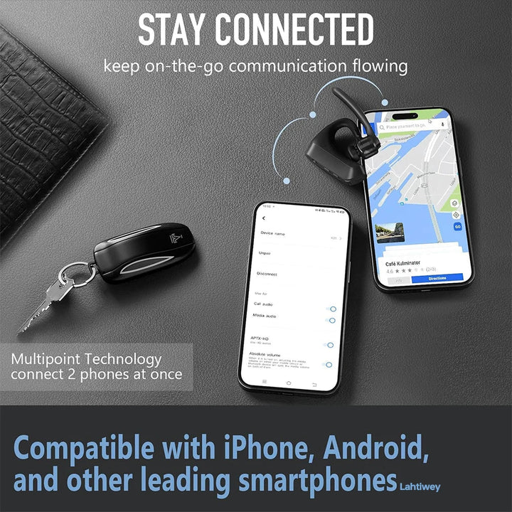 Słuchawki Bluetooth z redukcją szumów z podwójnymi mikrofonami – Orivo