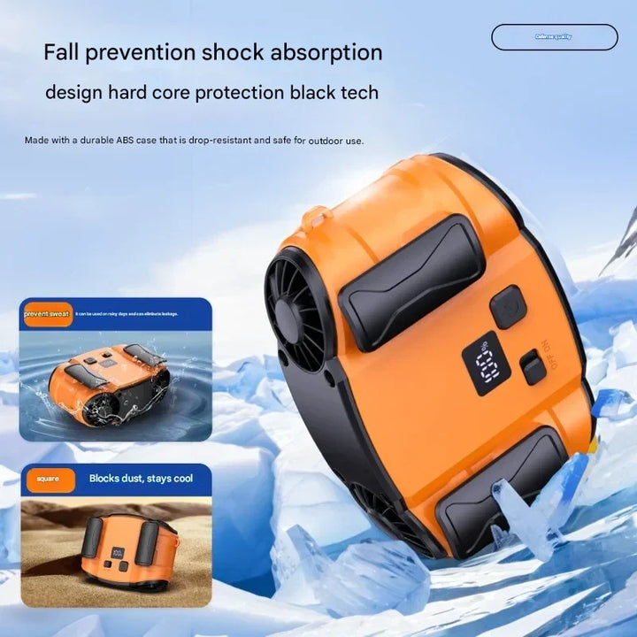 Zewnętrzny podwójny wentylator na pas i szyję z podwójnym wentylowaniem – WindMate