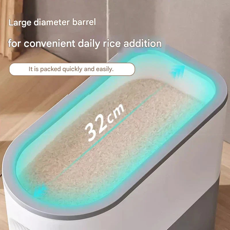 Pojemnik na ryż do przechowywania, uszczelniony, chroniący przed wilgocią i insektami – GrainGuard