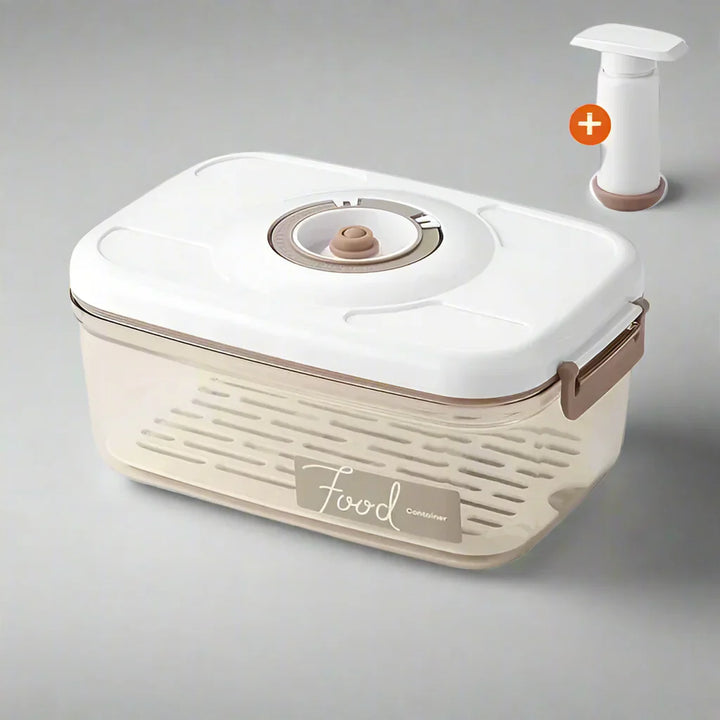 Pojemnik do przechowywania żywności w próżni Przezroczysty pojemnik z pompką ręczną – FreshLock