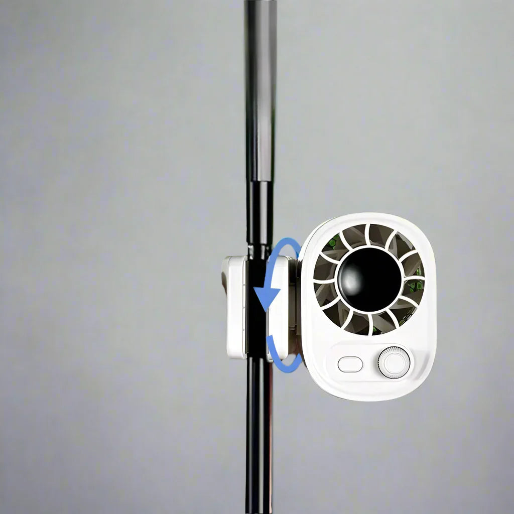 Hipacool przenośny wentylator do auta z obrotowym mechanizmem 360° i 100 prędkości – ClipAir