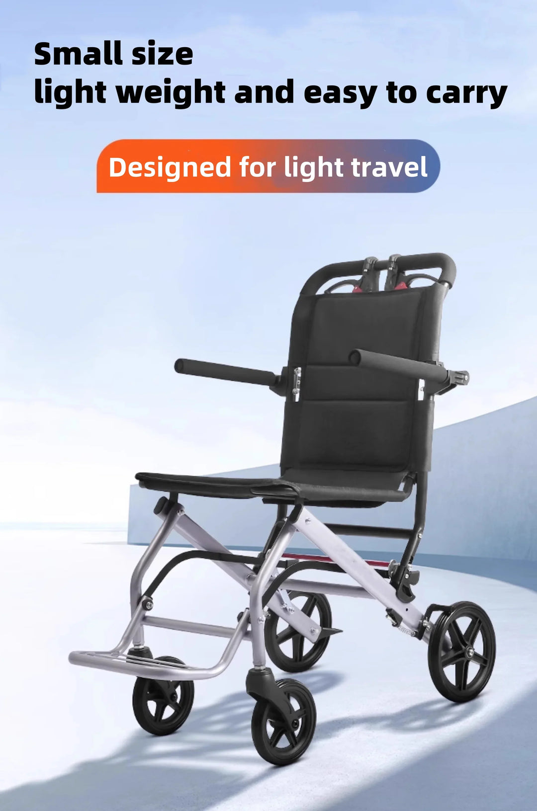 Rollstuhl dla lekkich – Aeris – (Przenośny design)