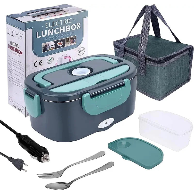 1,5 L Elektryczna lunchbox podgrzewacz do jedzenia 60W Przenośne szczelne urządzenie grzewcze – HeatBox