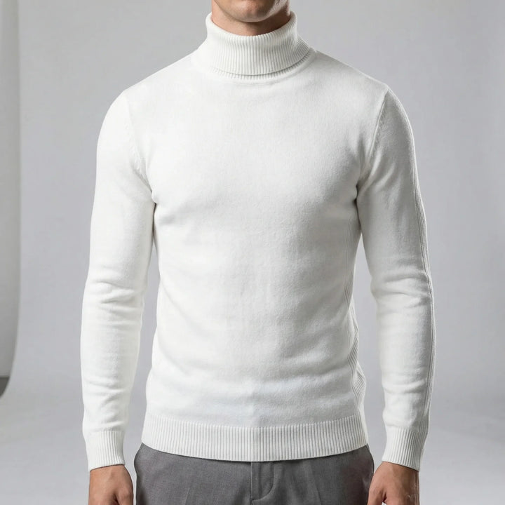 Schmal Geschnittener Rollkragenpullover Für Herren - Dario