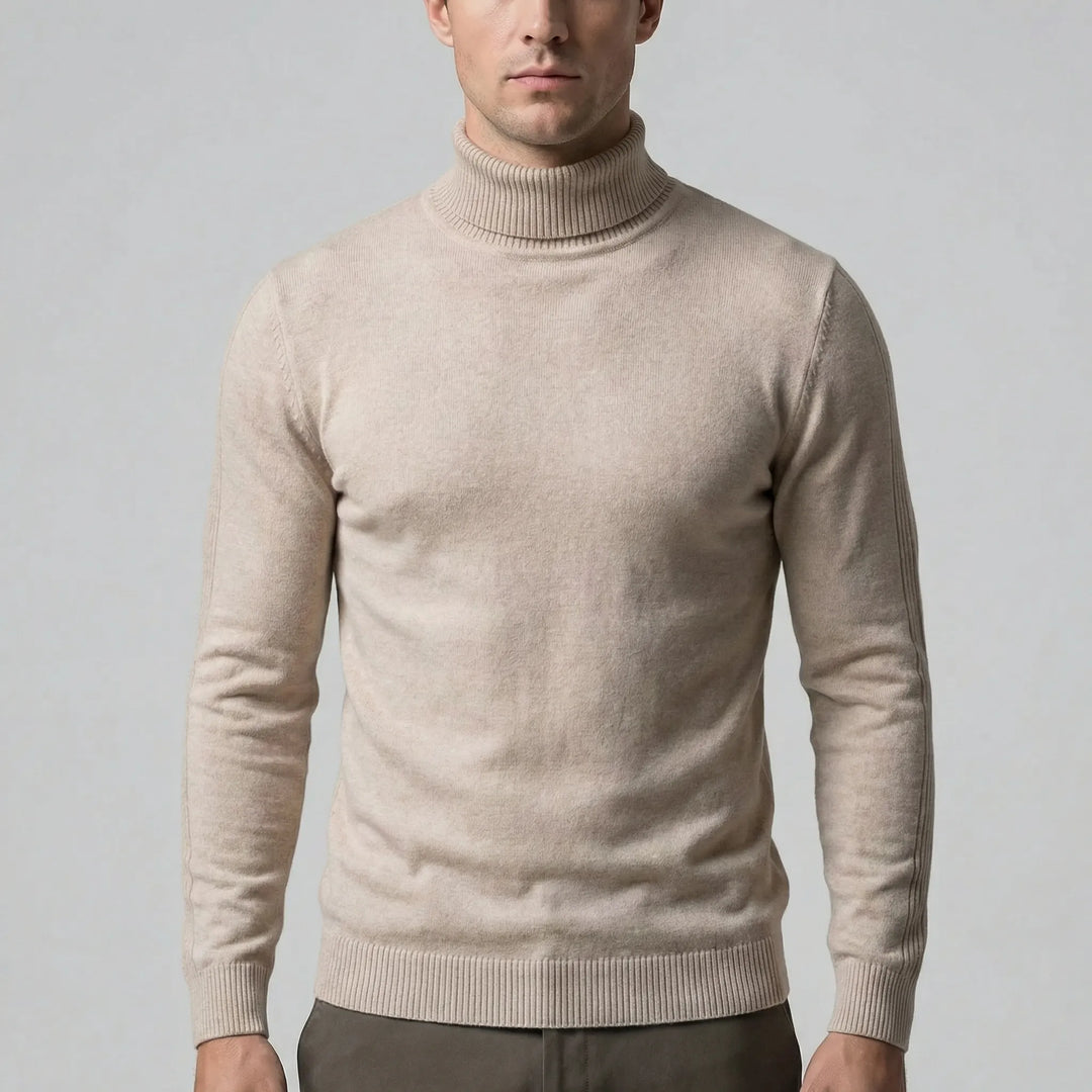 Schmal Geschnittener Rollkragenpullover Für Herren - Dario