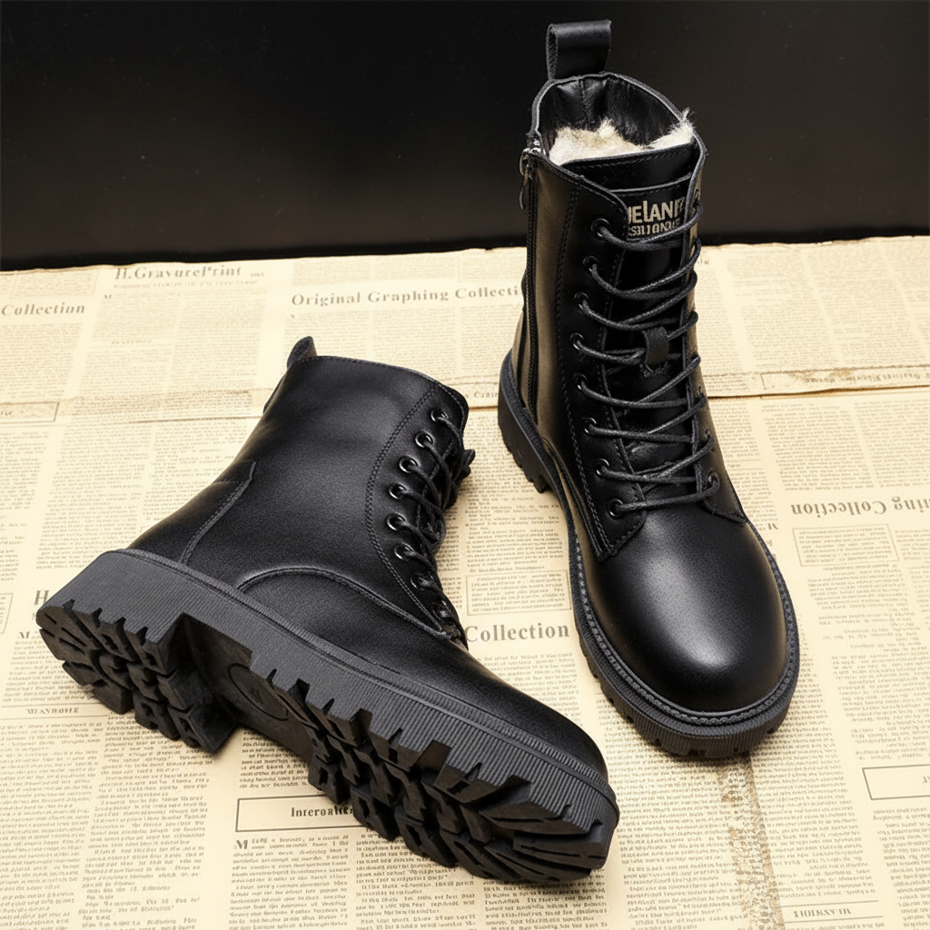 Schwarze Winterstiefel - Sarah