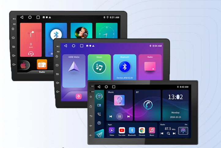 Uniwersalne radio samochodowe Android z ekranem dotykowym, GPS i bezprzewodowym CarPlay