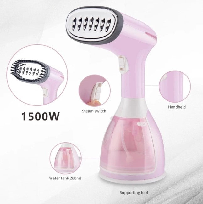 Vertykalny steamer do tkanin 280W Szybkie nagrzewanie 1500 ml zbiornik – SteamFlow